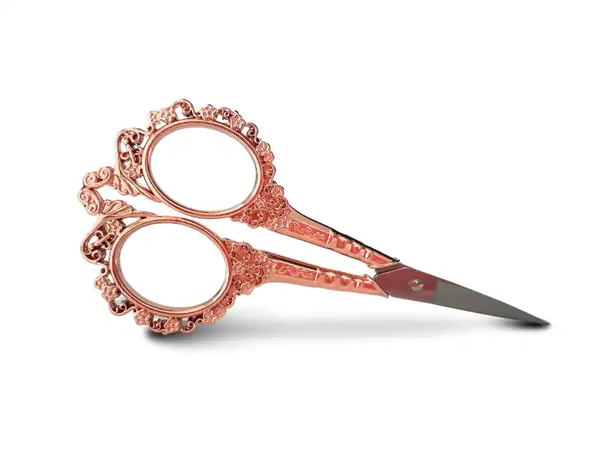 TIJERA ACERO INOXIDABLE DE BORDADO FRANCESA ROSA GOLD 11CM 1267R