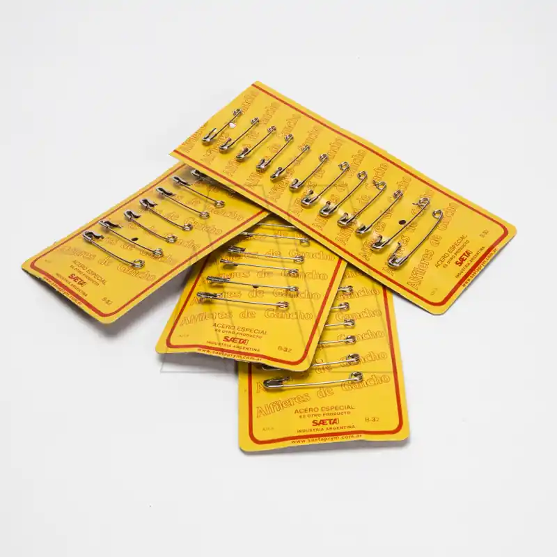 ALFILERES GANCHO SAETA SURTIDO DEL Nº1 AL Nº3-12 BLISTERS X 12UN C/U 1601