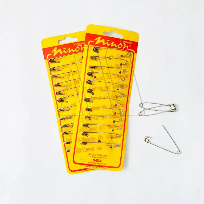 ALFILERES GANCHO Nº 4 SAETA-12 BLISTERS X 12UN C/U 1601.4