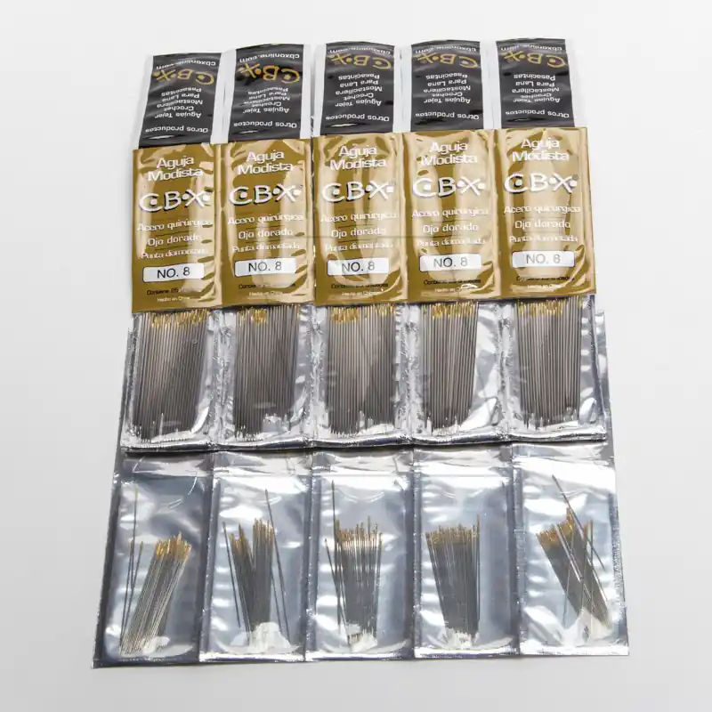 AGUJA P/MANO CABEZA ORO 5 SOBRES X 25 UN C/U 1621