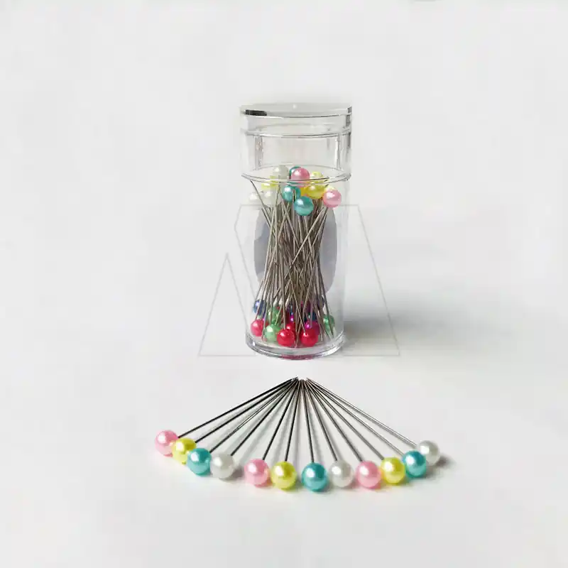 ALFILER CABEZA PERLADA JAPONESA COLORES EN TUBO X 40UN 1643JC