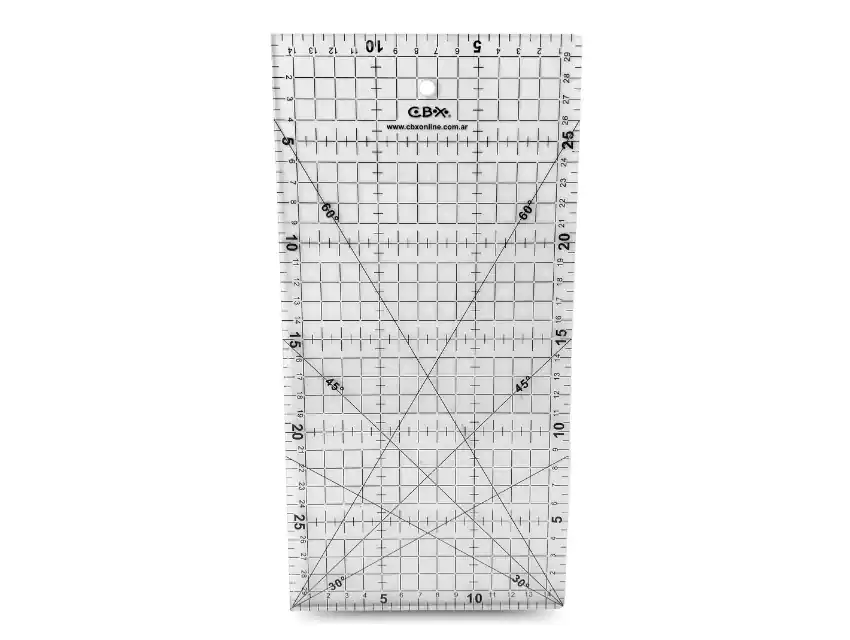 REGLA DE PATCHWORK CBX 30CM X 15CM X UN  2654.3015