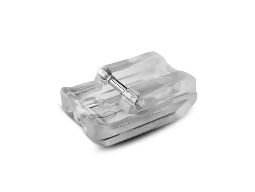 PIE PRENSATELA DE PLASTICO PARA CIERRE INVISIBLE 1573P