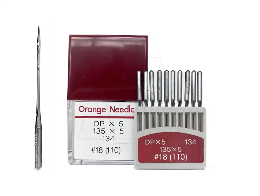 AGUJA INDUSTRIAL ORANGE RECTA CABO GRUESO X 10UN 8009