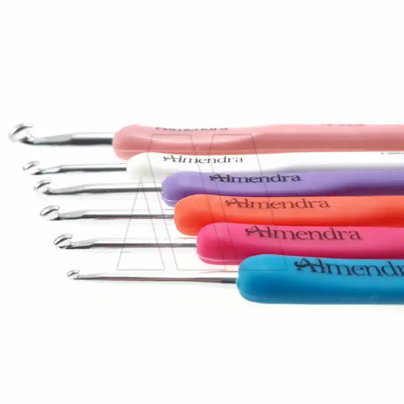 AGUJA CROCHET MANGO SILICONADO Nº2 X 6UN 1819.2