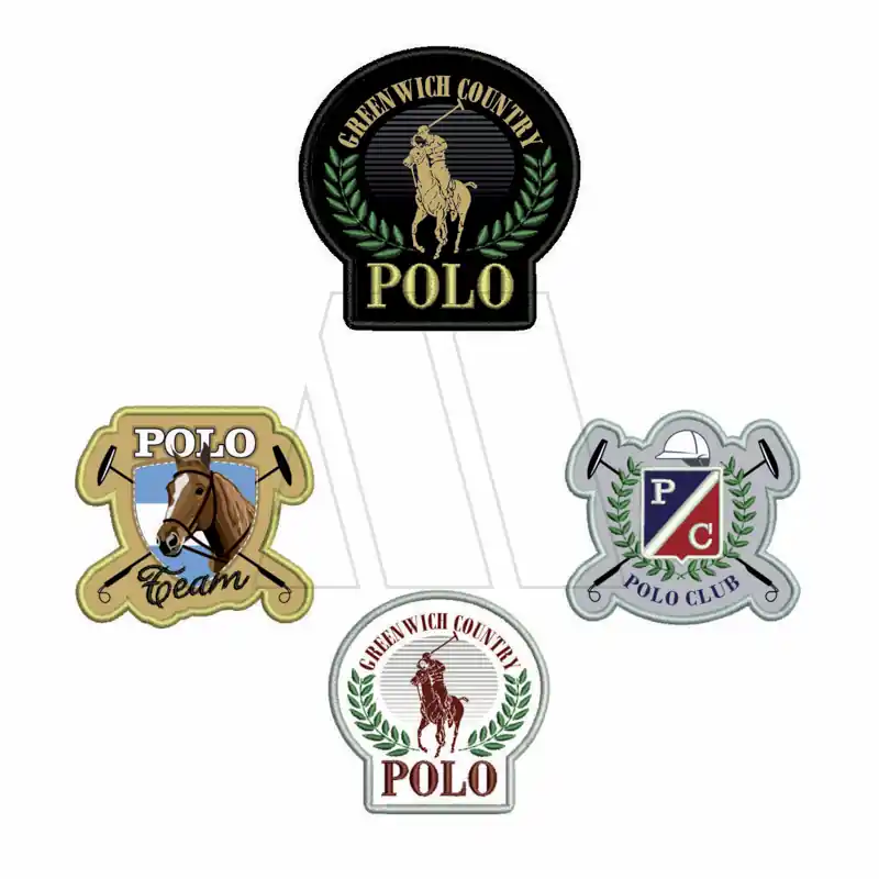 APLIQUE BORDADO TERMOAD ESCUDO POLO X 6UN