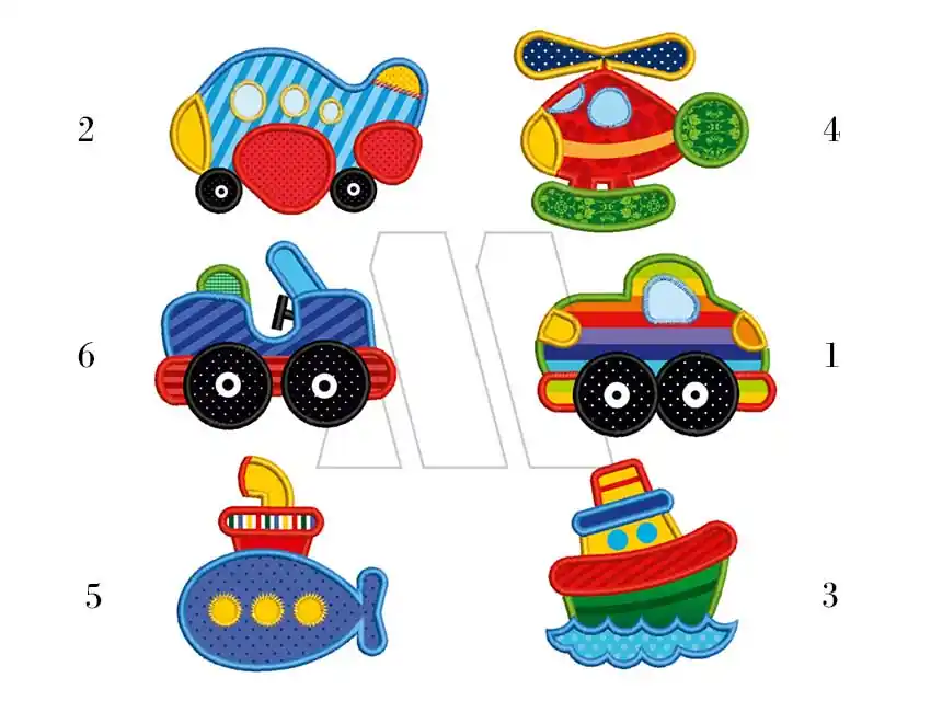 ETIQUETA BORDADA TERMOAD MOVILES COLLAGE X 4UN