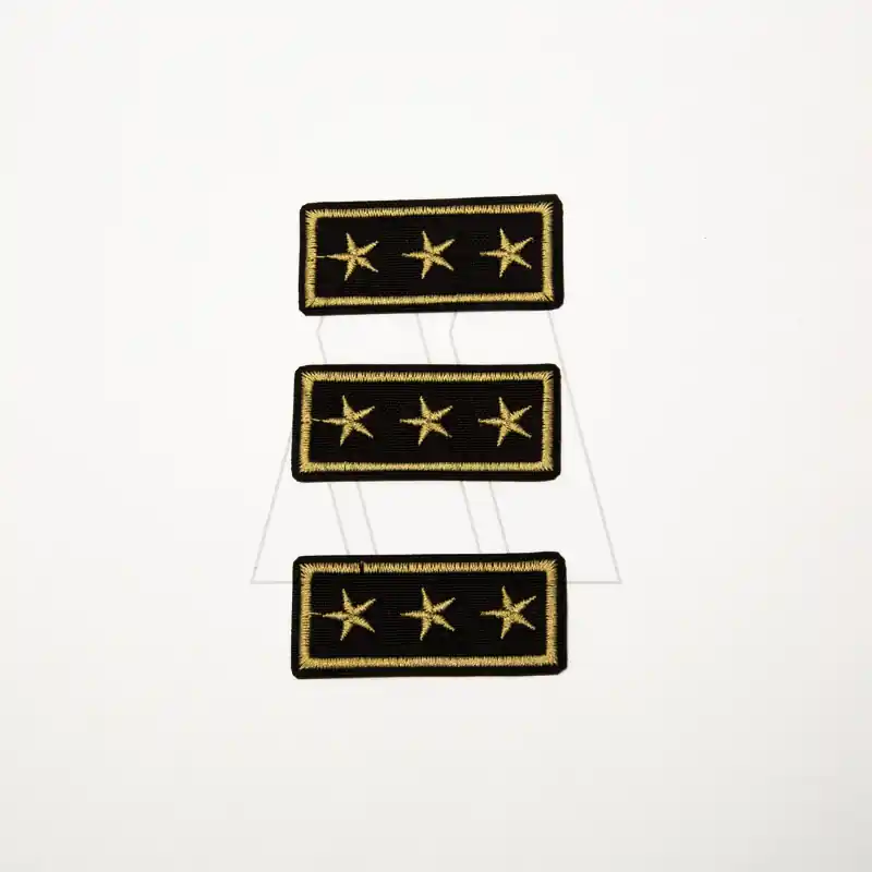 APLIQUE BORDADO TERMOAD RECTANGULO MILITAR X 6UN