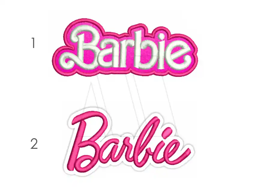 APLIQUE BORDADO TERMOAD BARBIE GRANDE X 4UN 2308.2