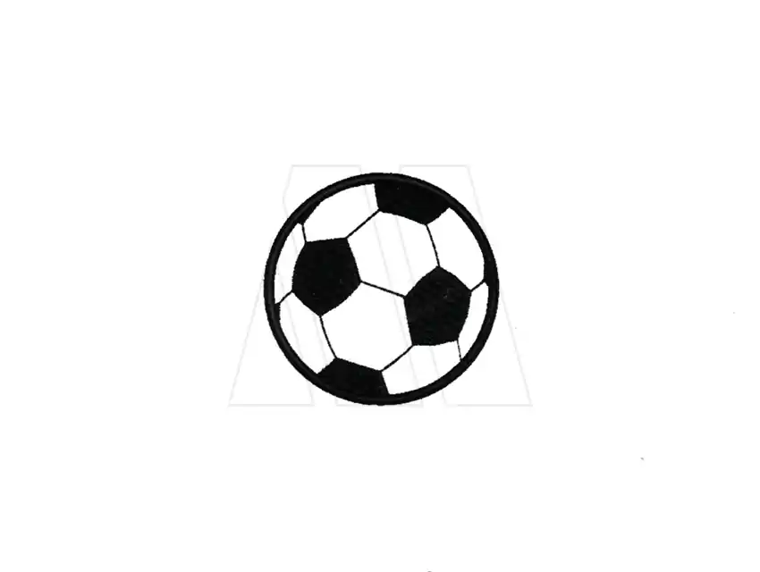 APLIQUE BORDADO PELOTA FUTBOL GRANDE X 4UN