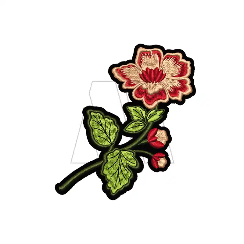 APLIQUE BORDADO TERMOAD FLOR HIEDRA X 6U