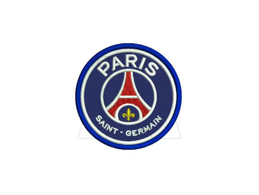 APLIQUE BORDADO TERMOAD ESCUDO DEPORTIVO PARIS GRANDE X 4UN 2422