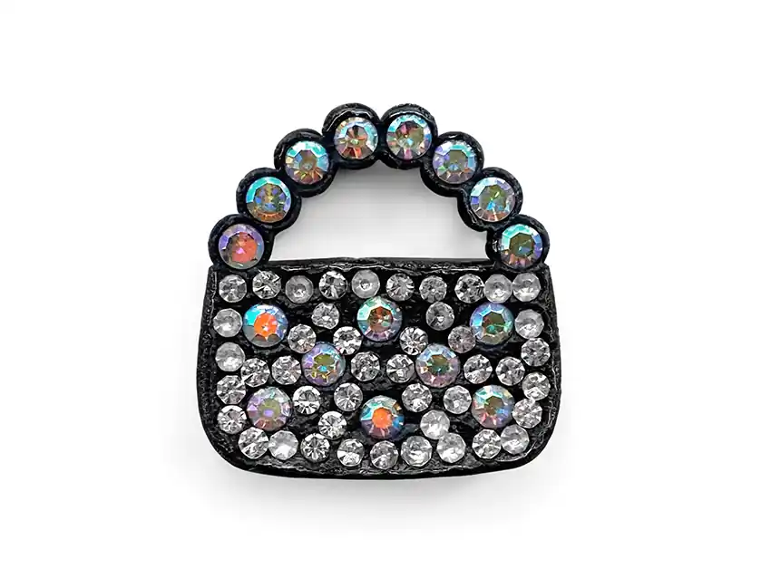 APLIQUES STRASS CARTERA 2,5CM X 12UN 7211.M8