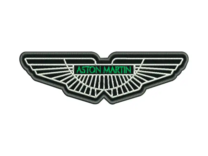APLIQUE BORDADO TERMOAD ASTON MARTIN 15,5CM X 4CM X 1UN  7220