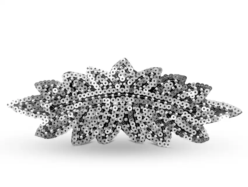 CHARRETERAS TERMOADHESIVAS CON LENTEJUELAS Y CANUTILLOS 7CM X 18CM X 2UN  7300.M1