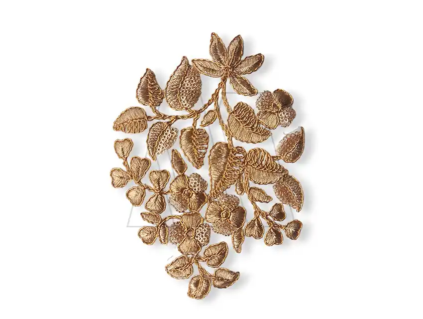 APLIQUE BORDADO GAZA GALA X 4UN 