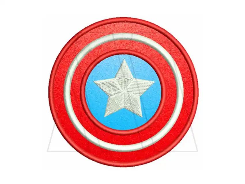 APLIQUE BORDADO TERMOAD MOTIVO 2 CAPITAN AMERICA X 2UN 9144.2