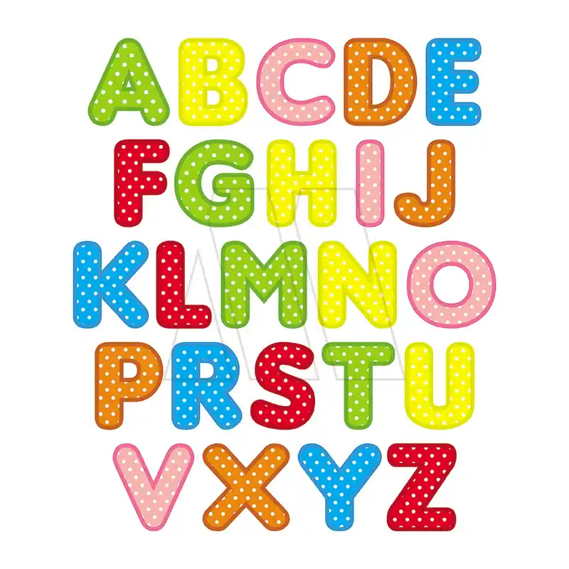 APLIQUE ESTAMPADO TERMOAD ABECEDARIO LUNARES X 24 UN