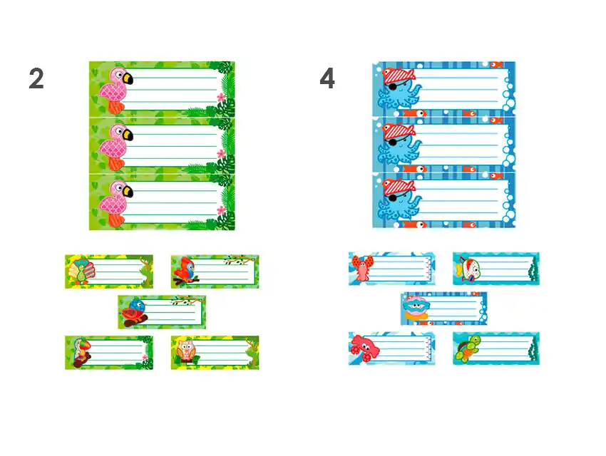 APLIQUE ESCOLAR MOTIVOS SURTIDOS X 18 UN
