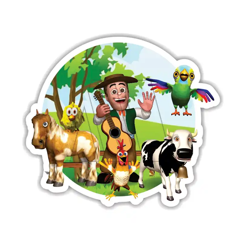 APLIQUE ESTAMPADO TERMOAD LA GRANJA DE ZENON X 6UN 1753