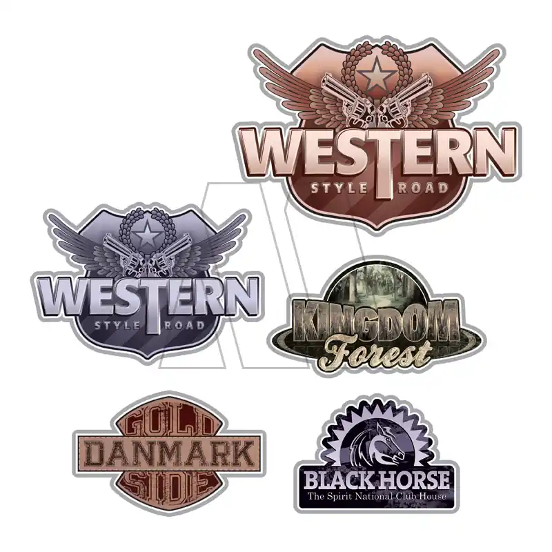 APLIQUE ESTAMPADO BLACK HORSE MEDIANO X 12UN 1758.1