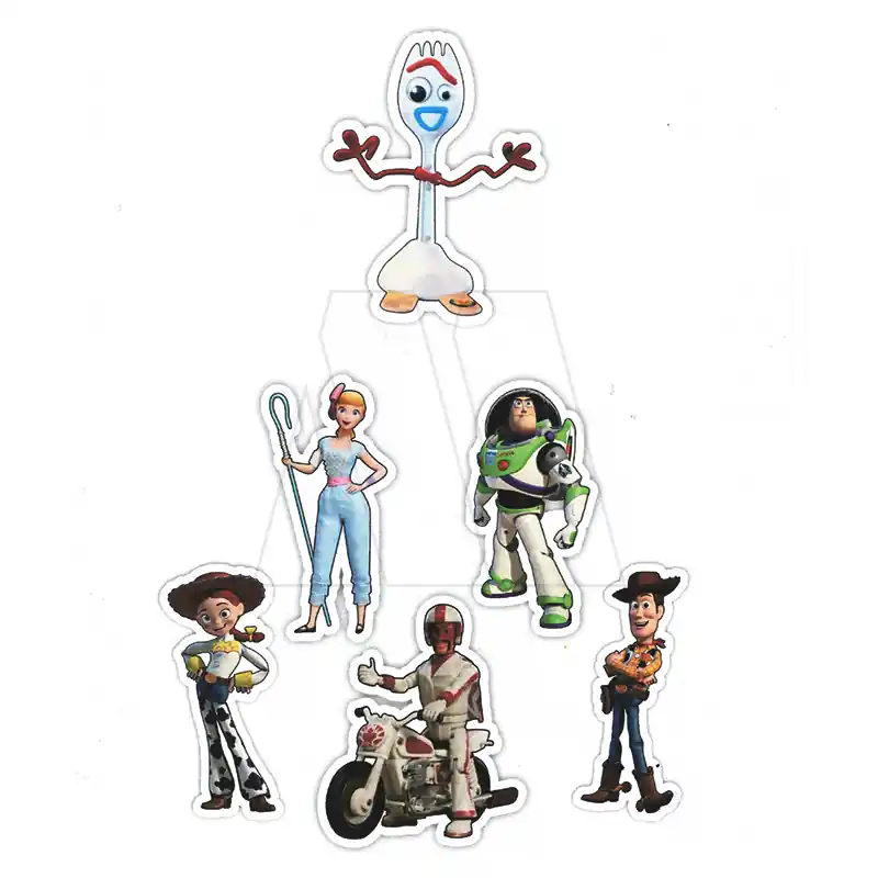 APLIQUE ESTAMPADO TERMOAD TOY STORY SURTIDO X 6UN