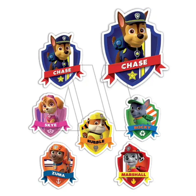 APLIQUE ESTAMPADO TERMOAD PERROS GUARDIANES GRANDE X 6 UN