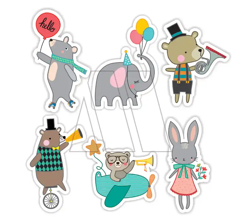 APLIQUE ESTAMPADO TERMOAD ANIMALITOS X 6UN