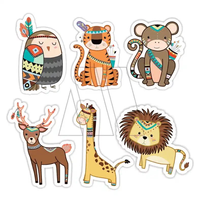 APLIQUE ESTAMPADO TERMOAD SAFARI X 6UN