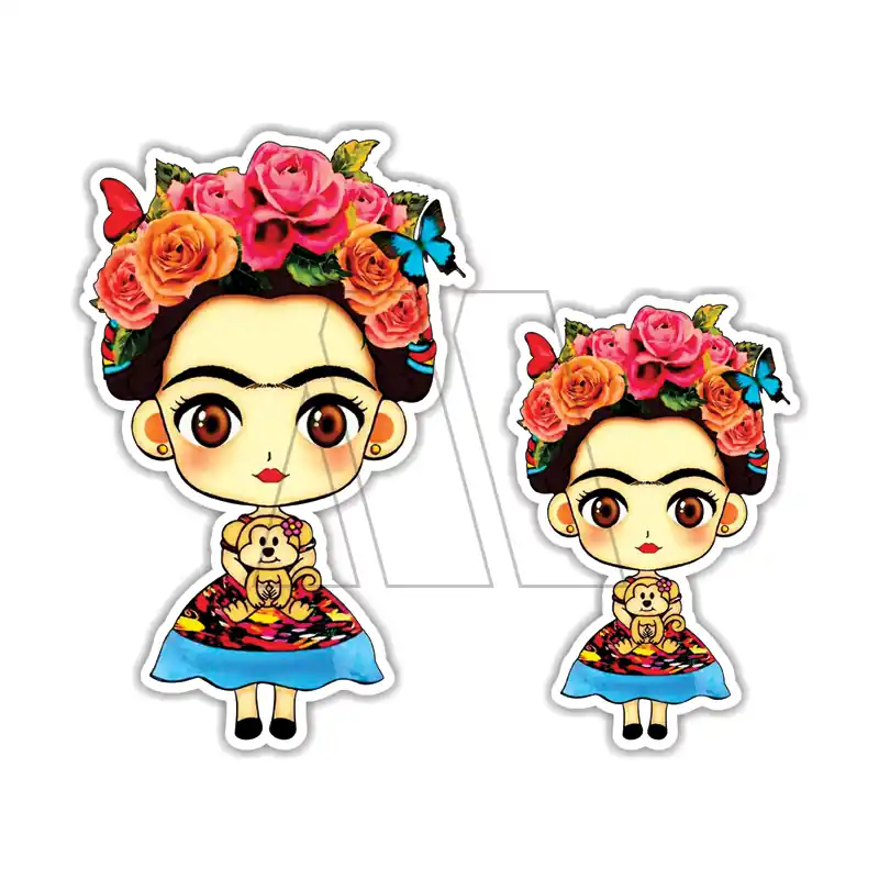 APLIQUE ESTAMPADO TERMOAD FRIDA CHICO X 6UN