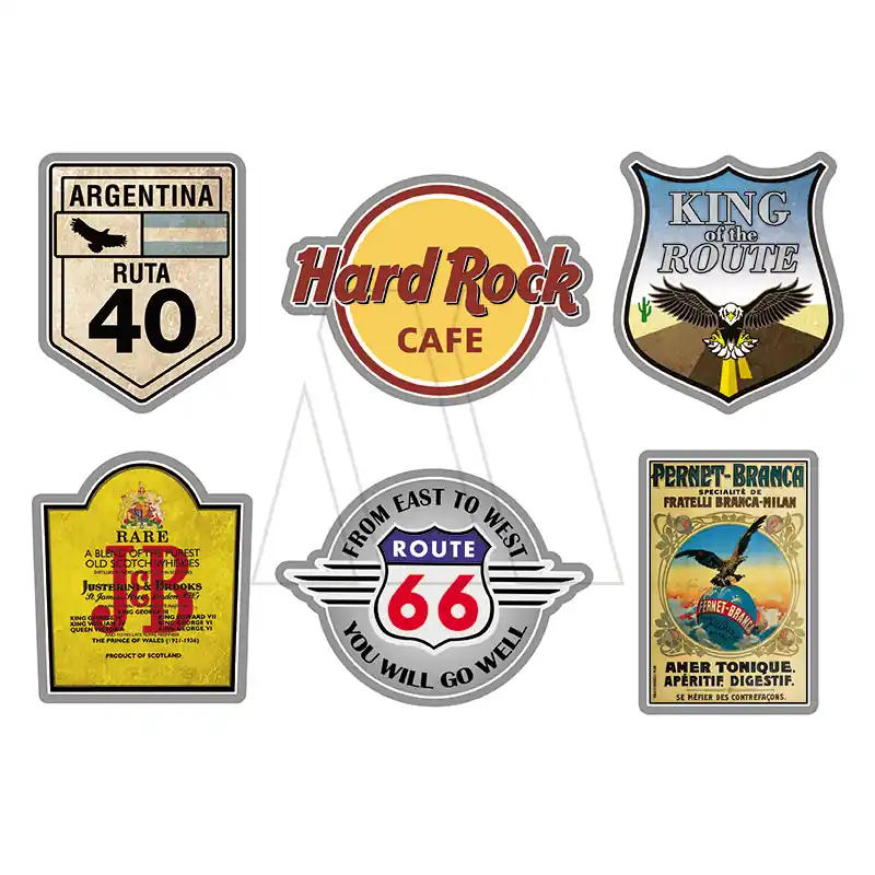 APLIQUE ESTAMPADO TERMOAD ETIQUETA CLASICA MARCAS GRANDE X 6UN