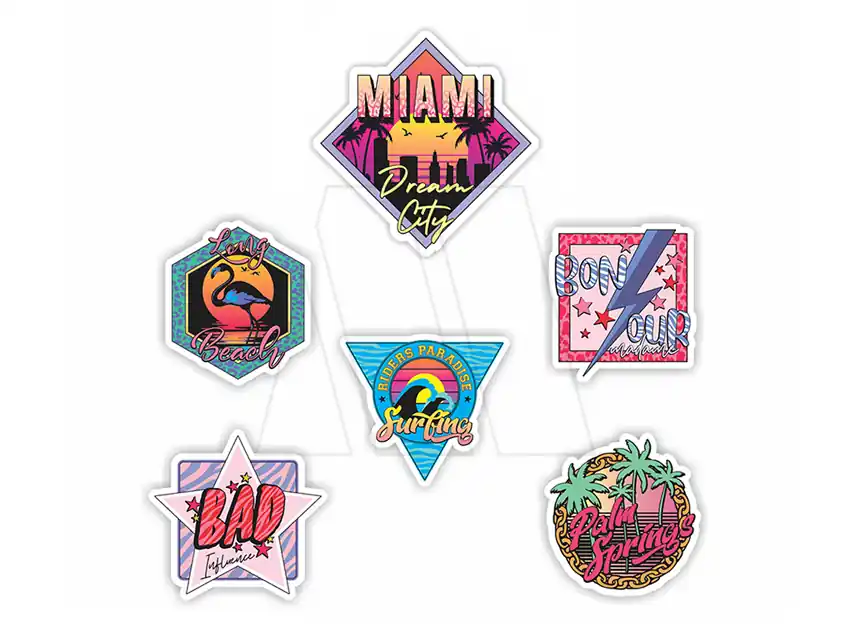 APLIQUE ESTAMPADO TERMOAD MIAMI X 12UN 2432