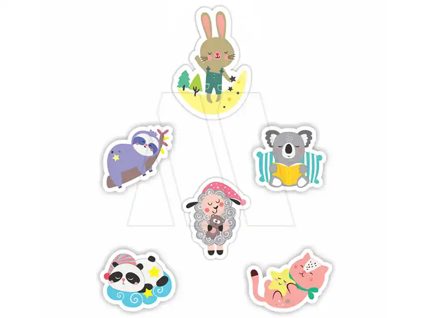 APLIQUE ESTAMPADO TERMOAD DORMILONES X 6UN 2433