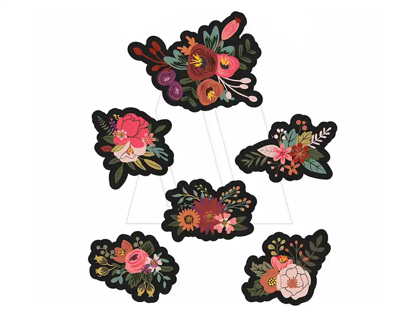 APLIQUE ESTAMPADO TERMOAD FLORES X 6UN 2434