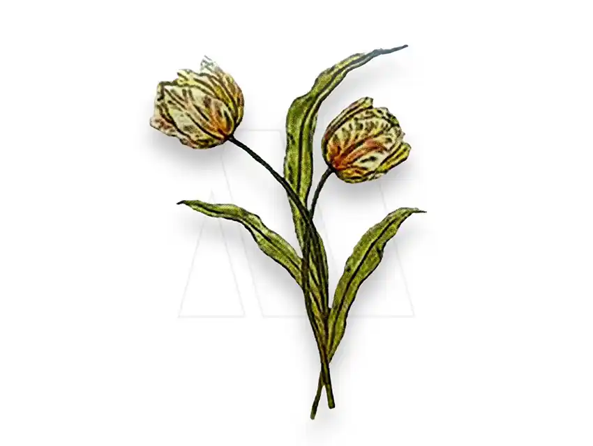 ESTAMPA DTF TERMOAD TULIPANES 4CM X 6,5CM X 4UN 7200.33