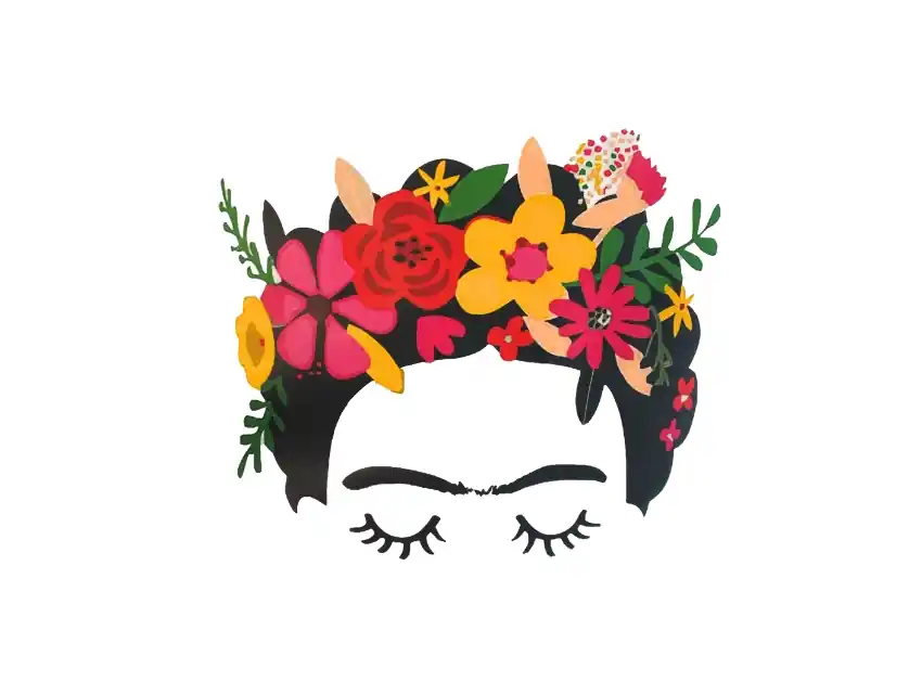 ESTAMPA DTF TERMOAD FRIDA KAHLO 16CM X 19,5CM X UN 7200.36
