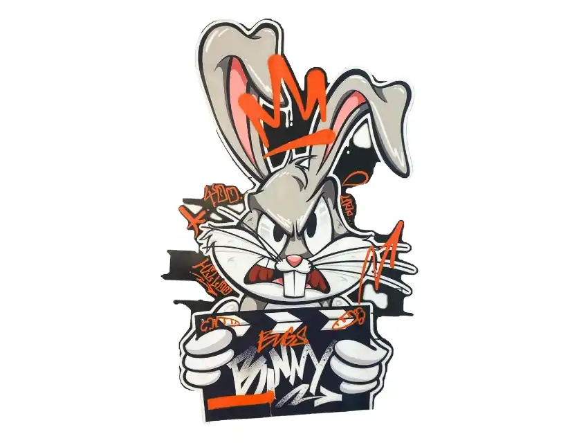 ESTAMPA DTF TERMOAD BUGS BUNNY 18,5CM X 30CM X UN  7200.38