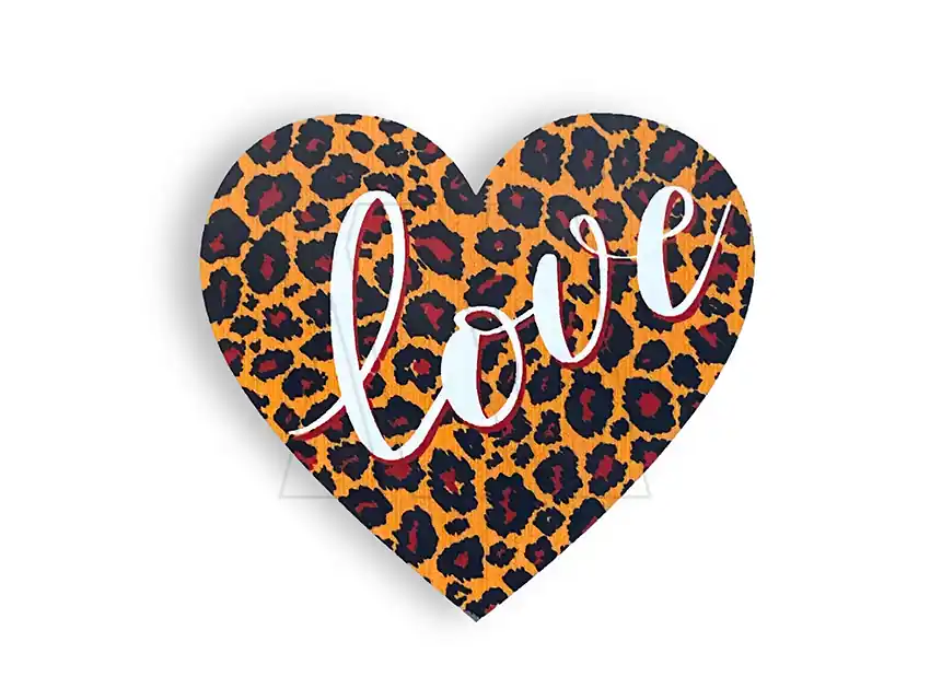 ESTAMPA DTF TERMOAD CORAZON LOVE 6CM X 6,5CM X 4UN 7200.4