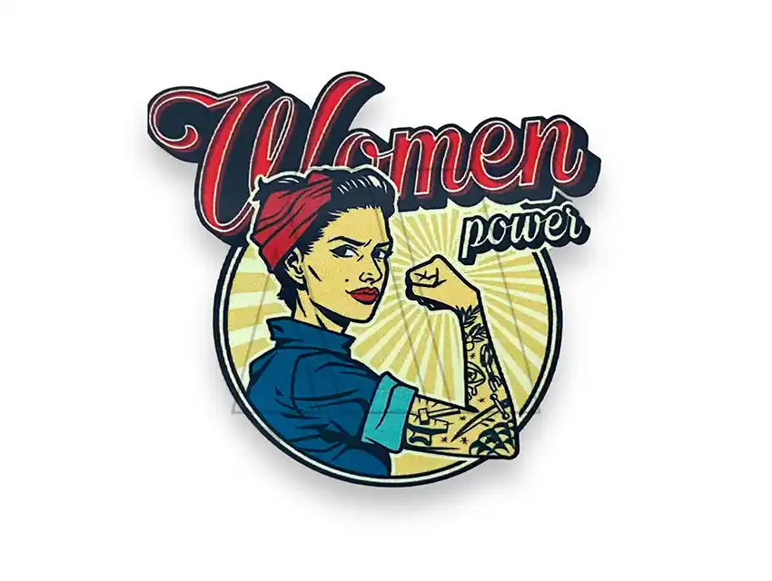 ESTAMPA DTF TERMOAD WOMEN POWER 6,5CM X 6,7CM X 4UN 7200.6