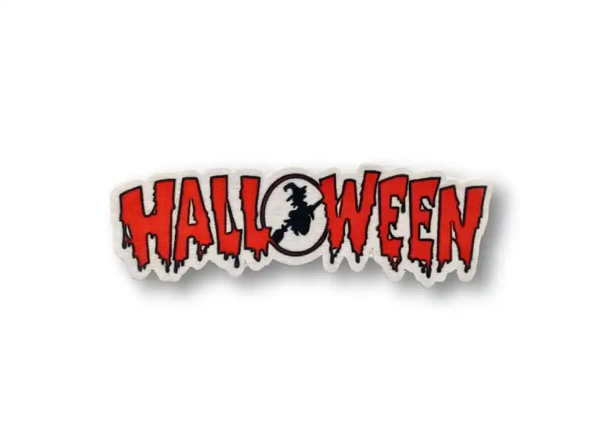  APLIQUE ESTAMPADO TERMOAD HALLOWEEN 4CM X 14CM X 6UN  7218