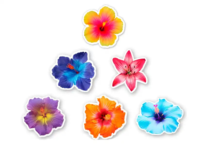 APLIQUE ESTAMPADO TERMOAD FLORES 10CM X 10CM X 6UN 7227