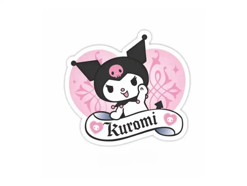 APLIQUE ESTAMPADO CONEJITA KUROMI GRANDE X 6UN 7228.2