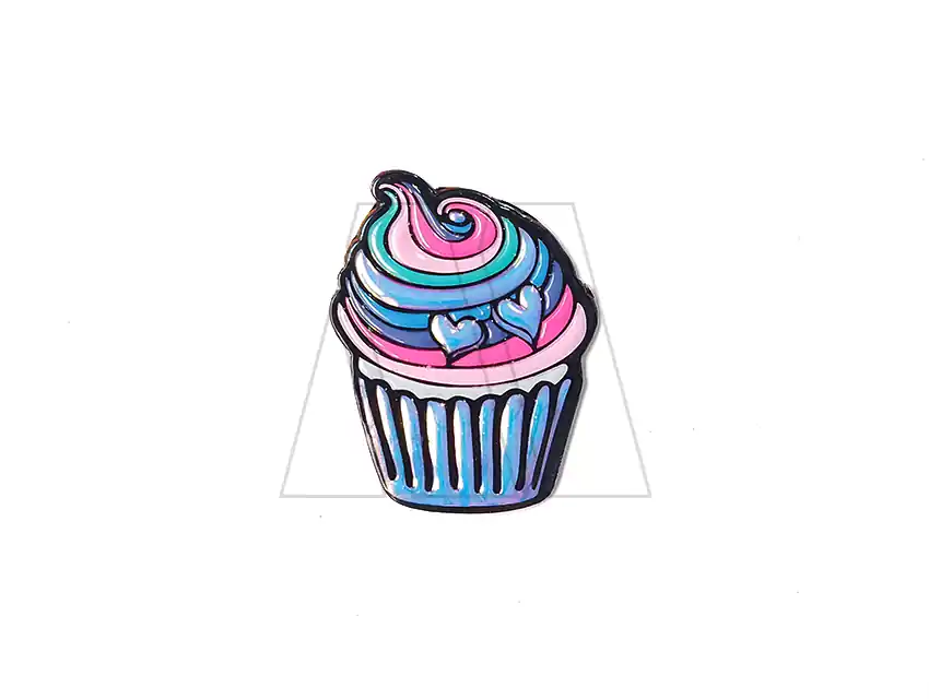 APLIQUE TORNASOL TERMOAD CUPCAKE 4CM X 5CM X 4UN 8138