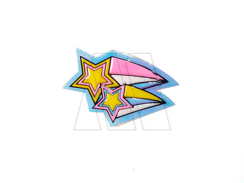 APLIQUE TORNASOL TERMOAD ESTRELLA FUGAZ 6,5CM X 4,5CM X 4UN 8139