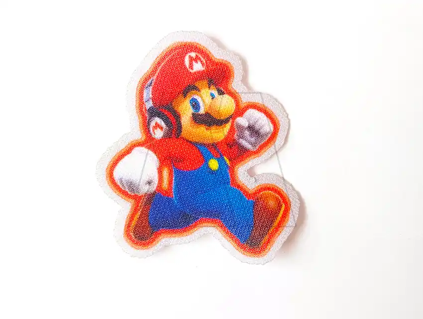 APLIQUE ESTAMPADO TERMOAD SUPER MARIO X 6UN  9125