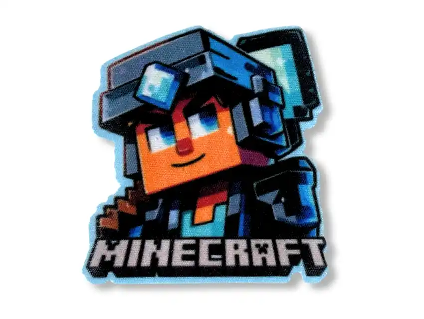 APLIQUE ESTAMPADO TERMOAD MINECRAFT X 6UN