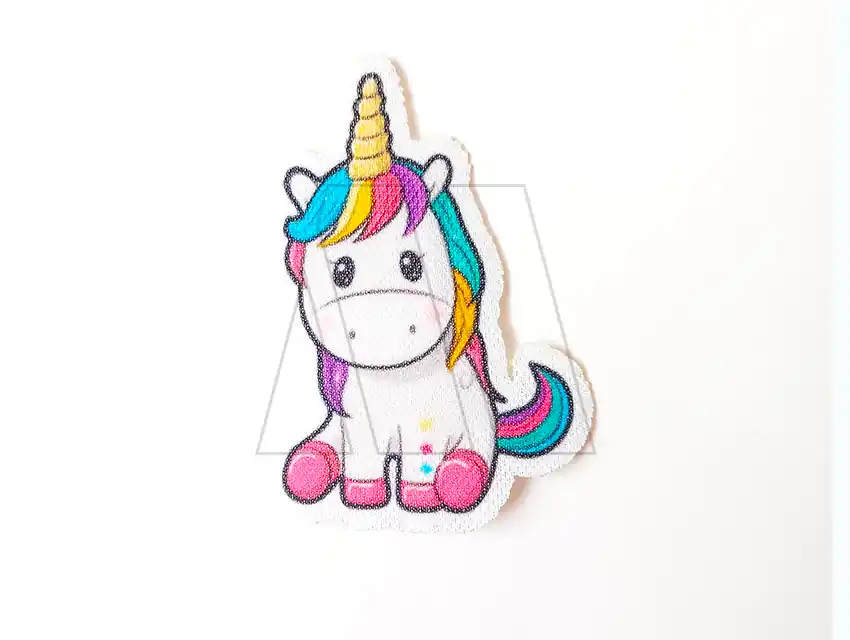 APLIQUE ESTAMPADO TERMOAD UNICORNIO BEBE X 6UN 9133