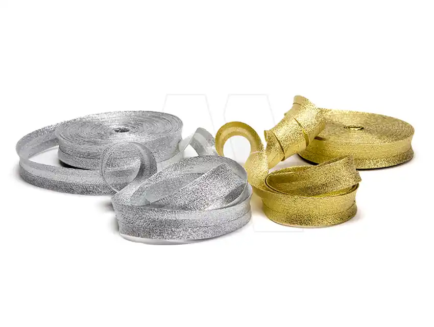 CINTA BIES LAME DORADO-PLATEADO 20MM X 25MTS 5114.20L