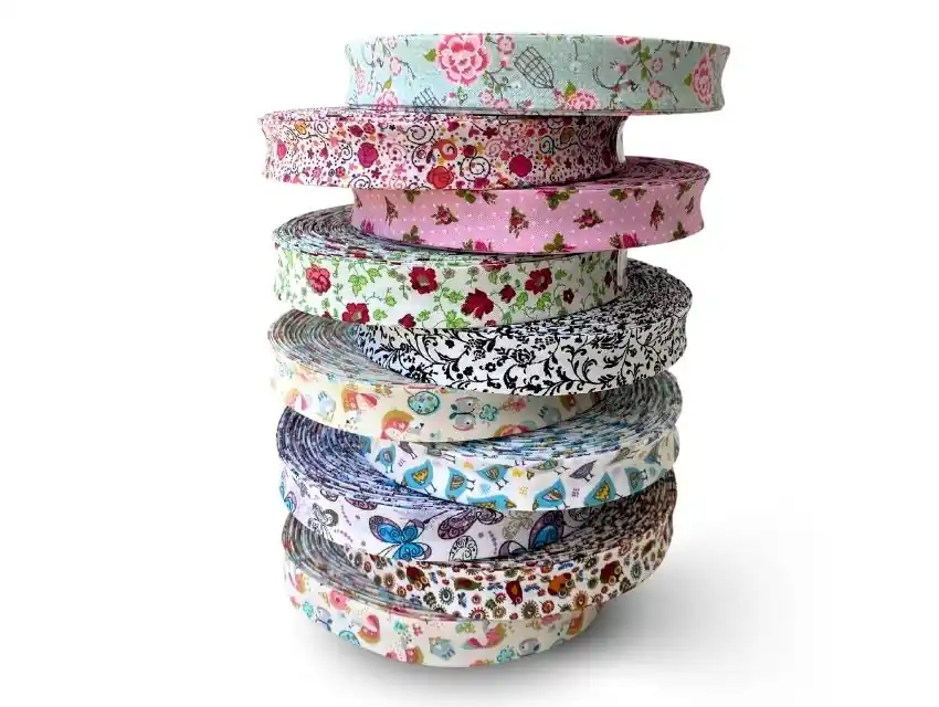  CINTA BIES ALGODON POPLIN FANTASIA SURTIDO 20MM 10UN X 25MTS  5130.20FS