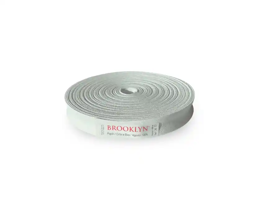 CINTA BIES BROOKLYN POPLIN BLANCA 20MM X 25MTS